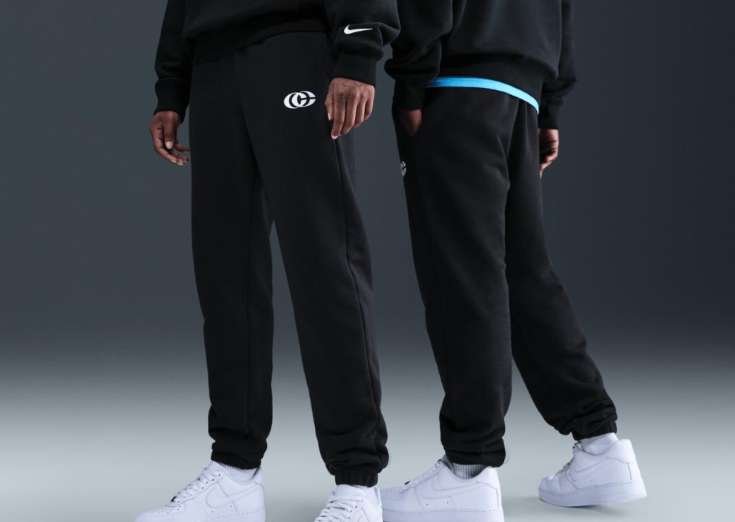Caitlin Clark Nike Fleece Cuffed Basketball Pants Black