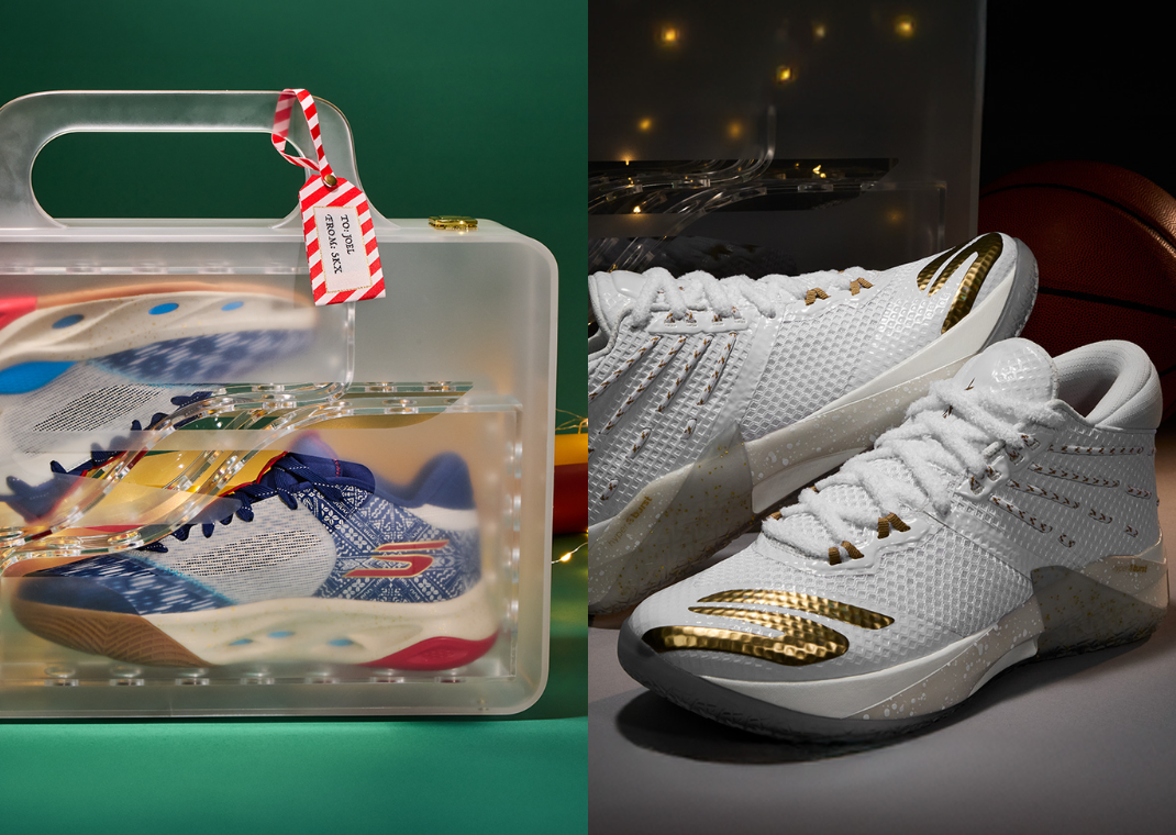 Joel Embiid and Julius Randle's Skechers Christmas Day PE Sneakers