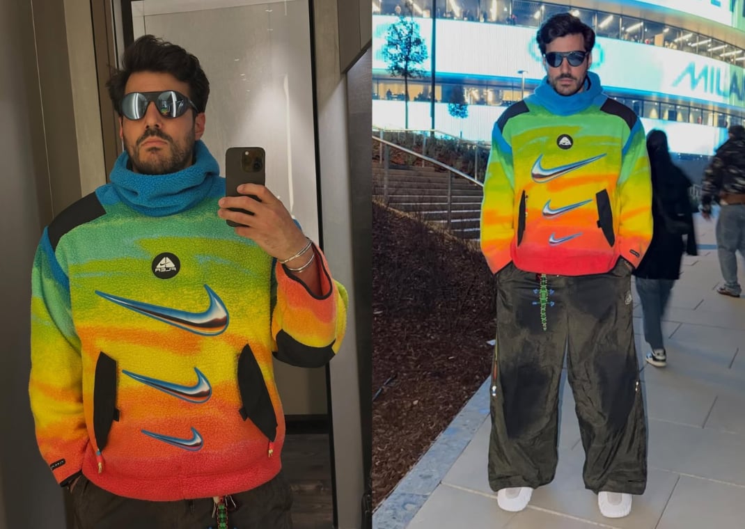 Paul Savovici wearing the CPFM x Nike ACG Collection