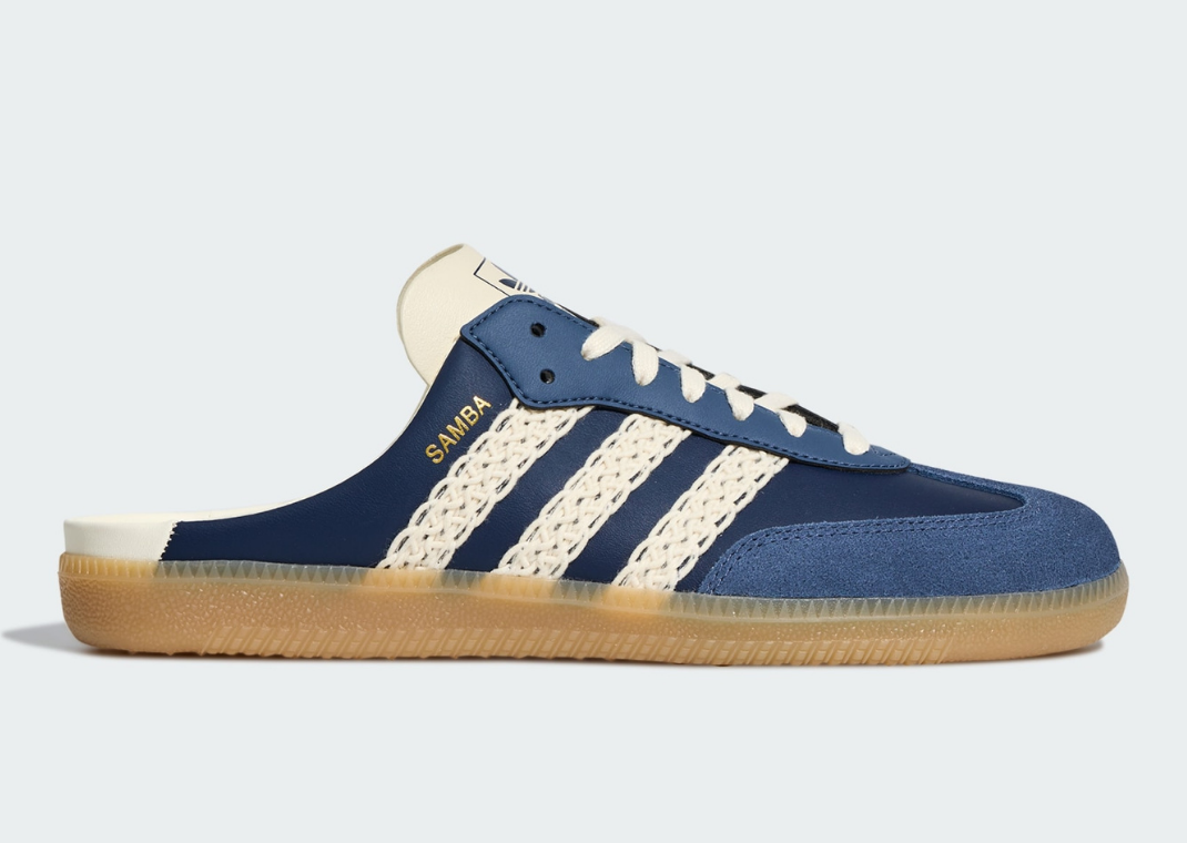 adidas Samba Mule Navy - Lateral