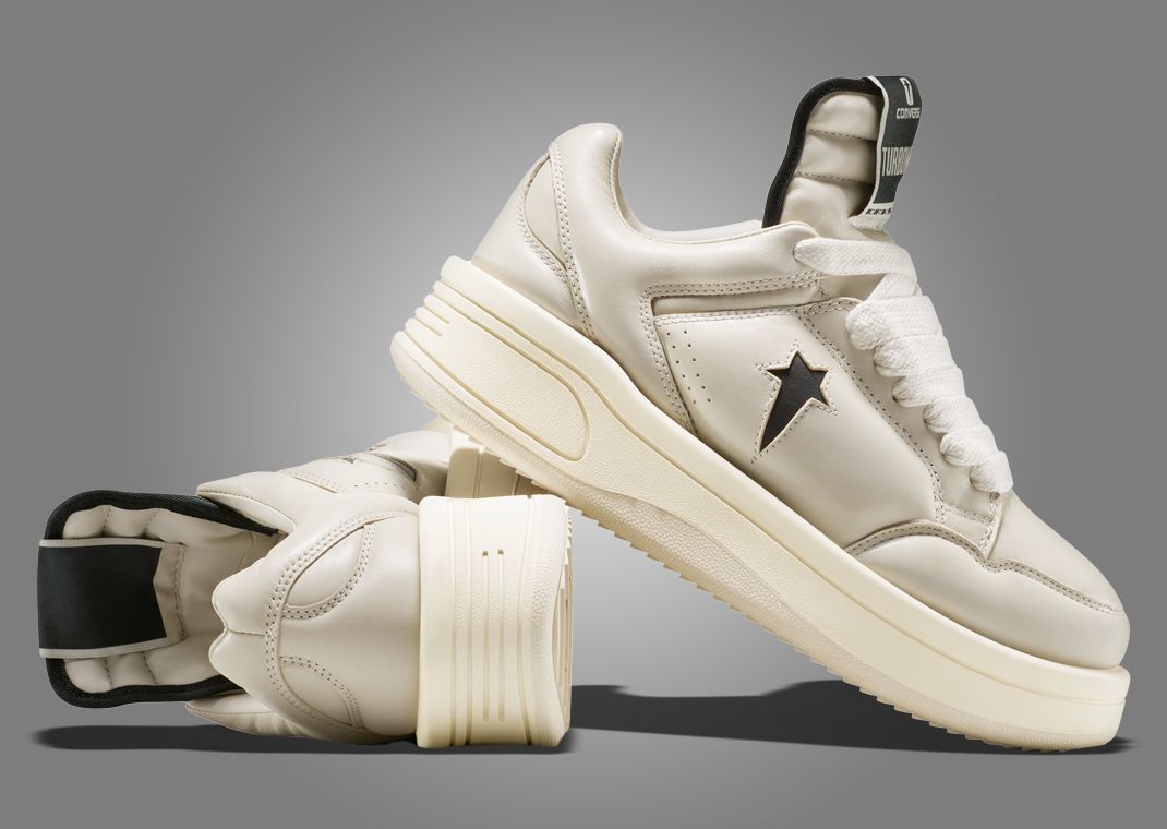 Rick Owens x Converse DRKSHDW TURBOWPN Ox Oyster Angle