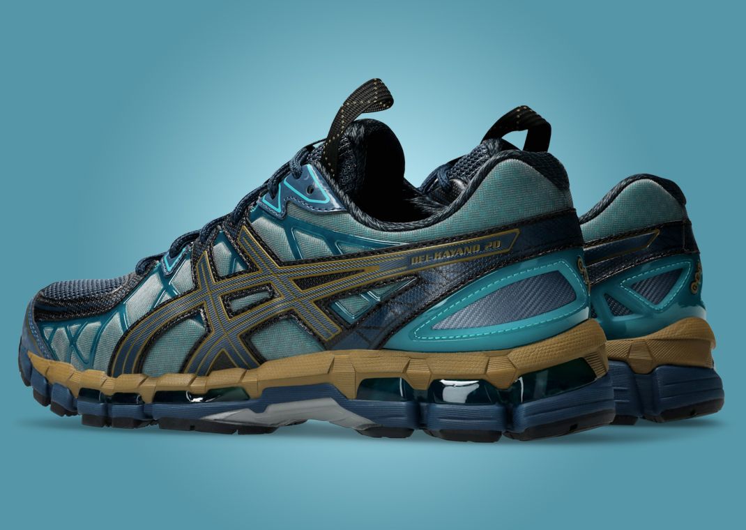 Kiko Kostadinov x Asics UB10-S Gel Kayano 20 Indigo Gunmetal Heel Angle
