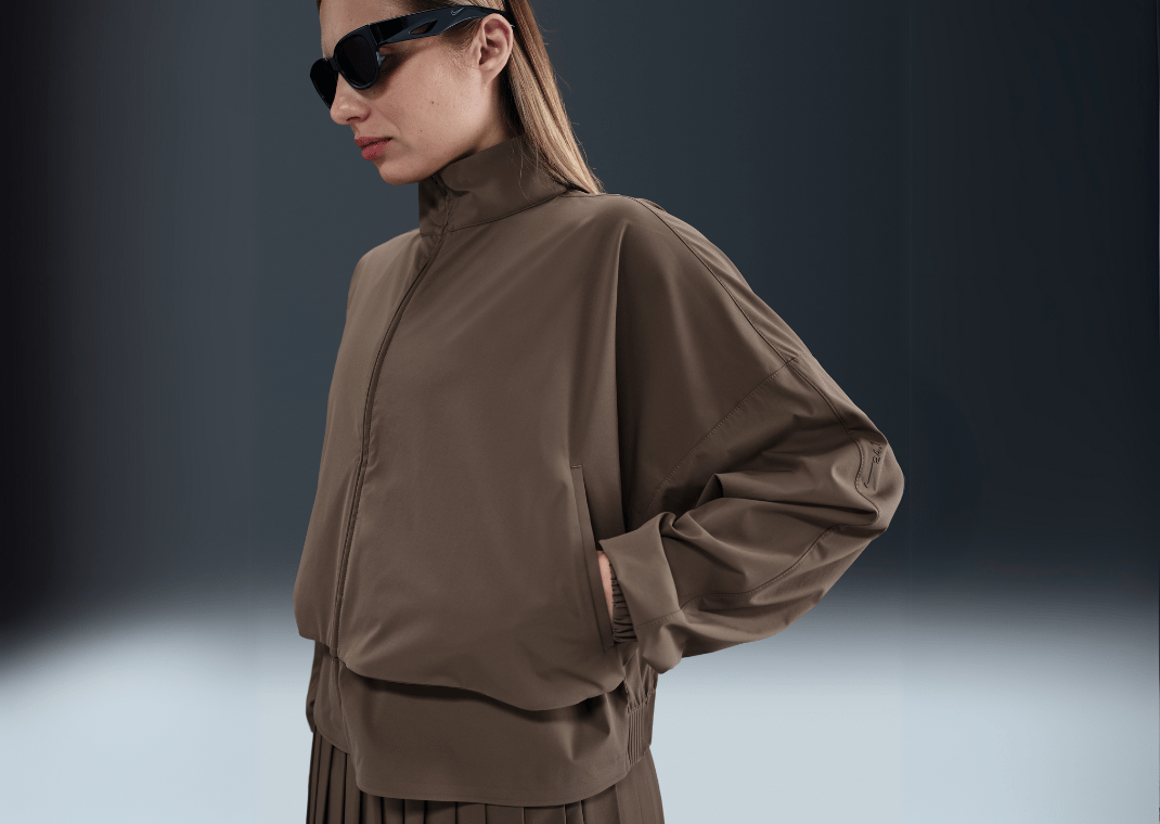 Nike 24.7 PerfectStretch Women's Dri-FIT Oversized Full-Zip Jacket Ironstone