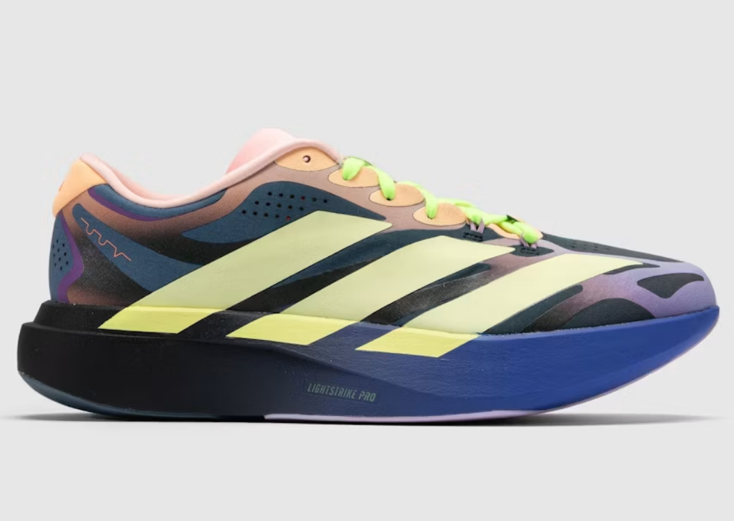 The Whitaker Group x adidas Adizero Evo SL Exo Neon Lights Blue - Lateral