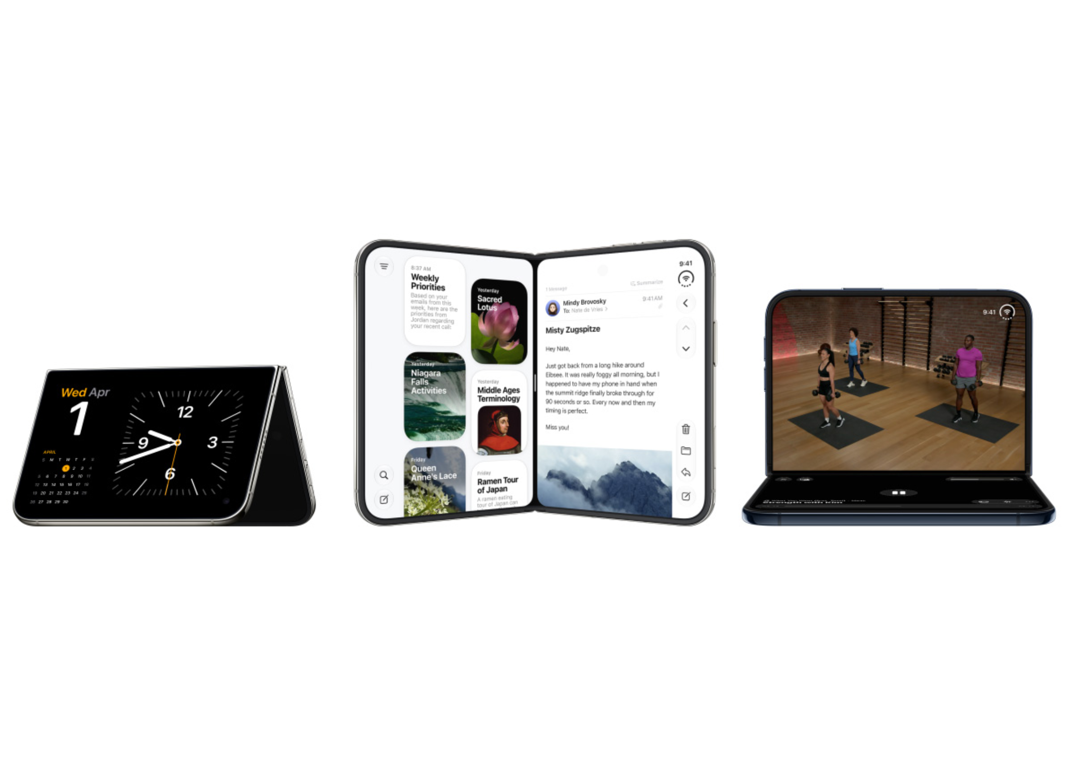 Different ways to orient the iPhone Duo