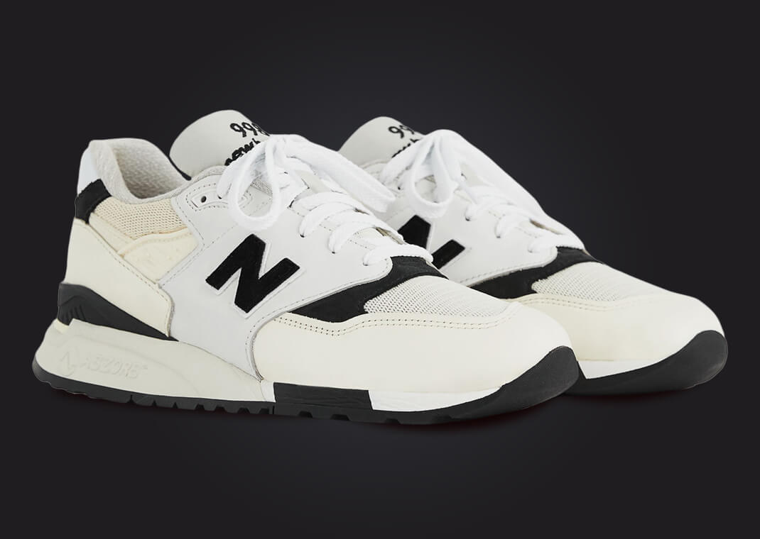 New Balance 998 Made in USA White Black