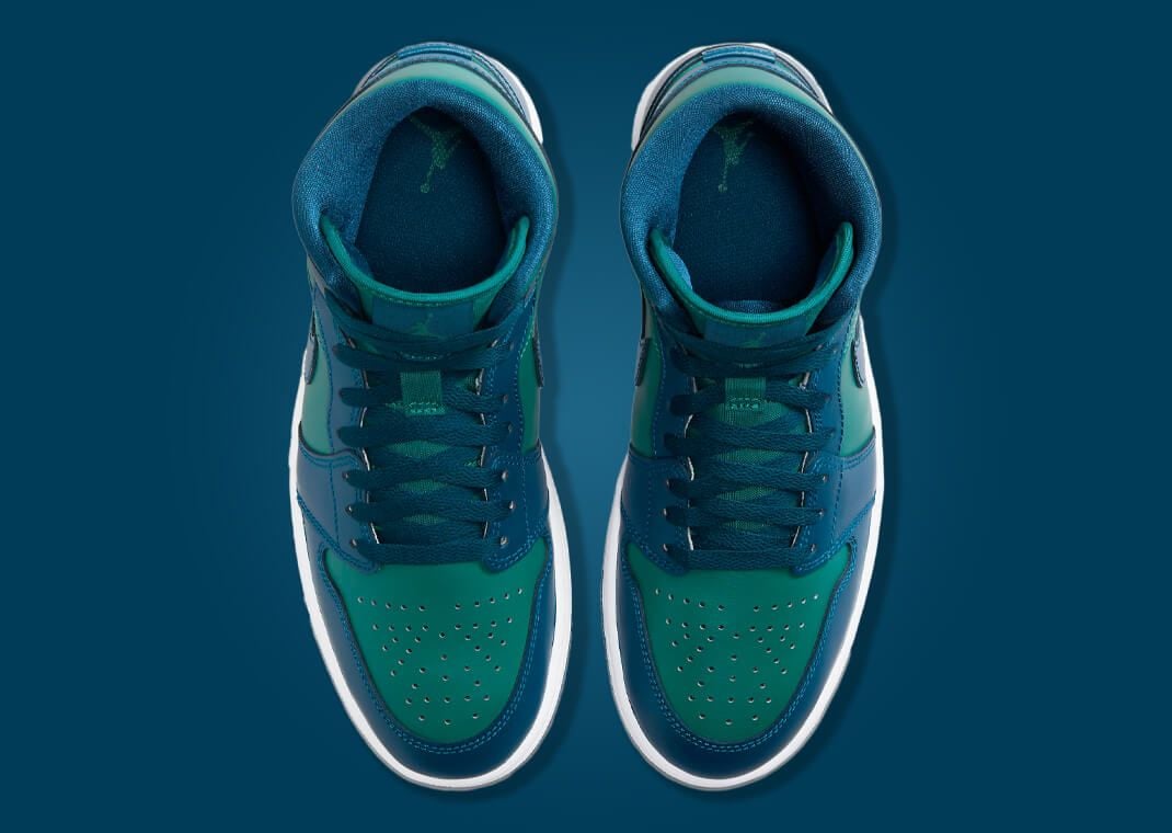 Sky J Teal and Sky J French Blue Cover This Air Jordan 1 Mid