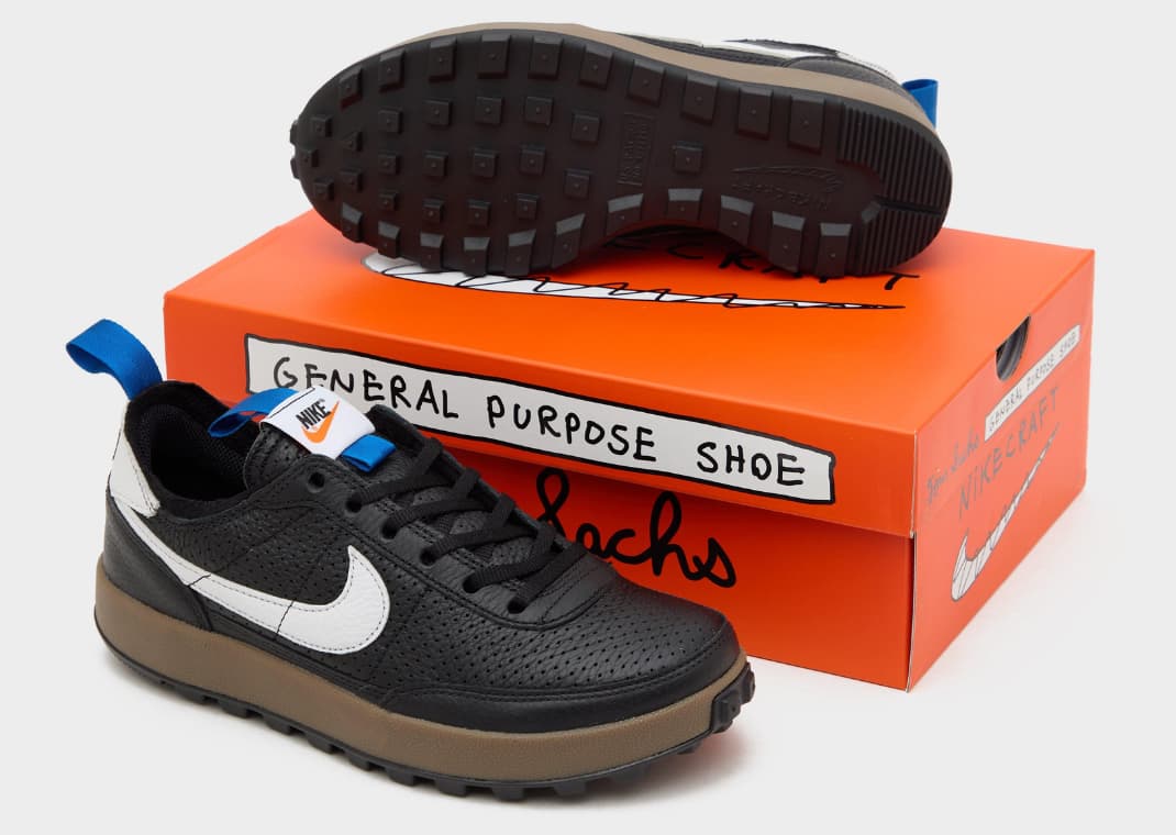 The Latest Tom Sachs x Nike General Purpose Shoe is Black Leather