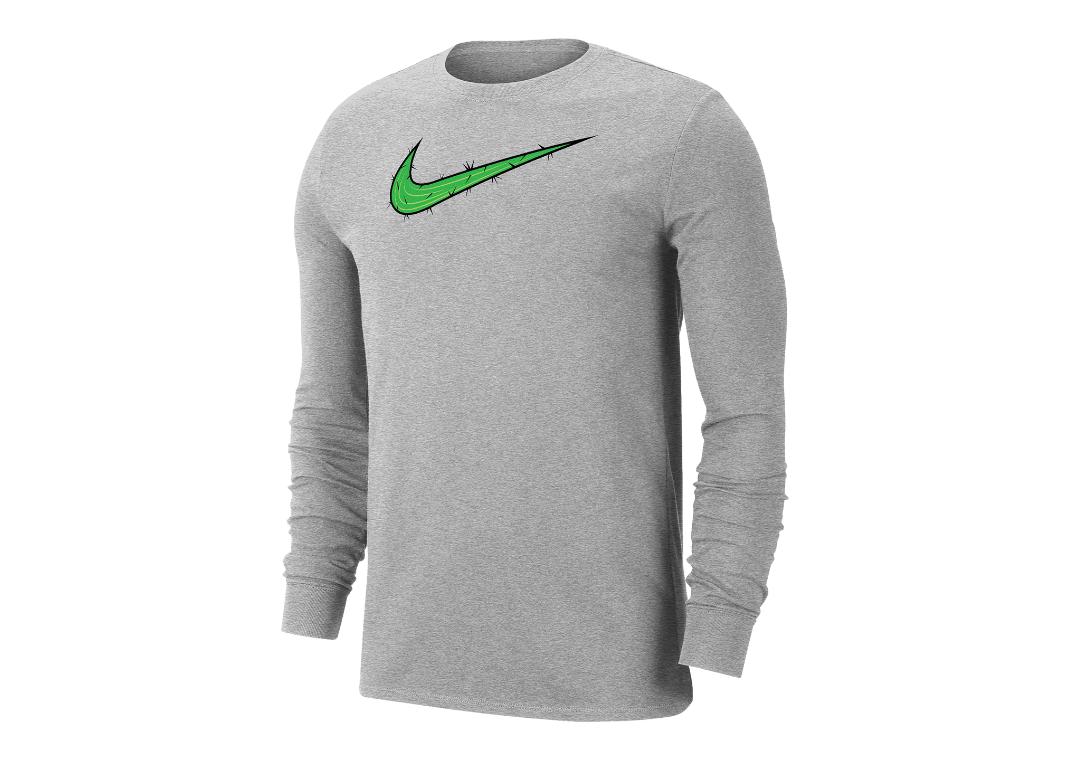 Nike Prickly Pear Dri-FIT Golf Long-Sleeve T-Shirt Grey