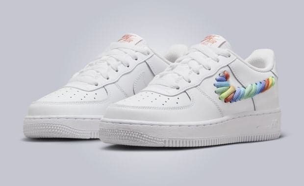 Nike Air Force 1 Low Rainbow Lace Swoosh (GS)