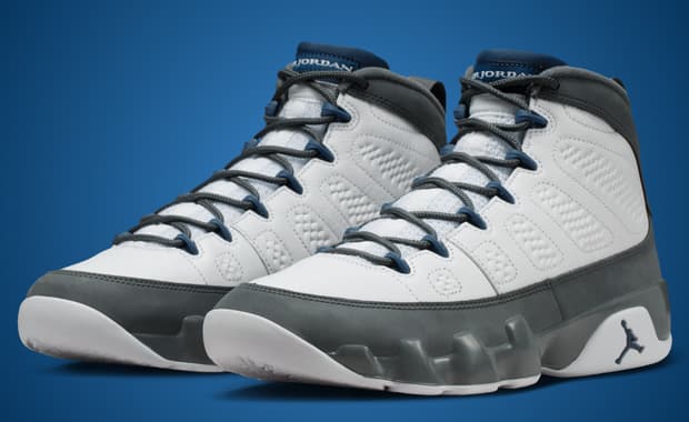 Air Jordan 9 Retro Flint Grey "French Blue"
