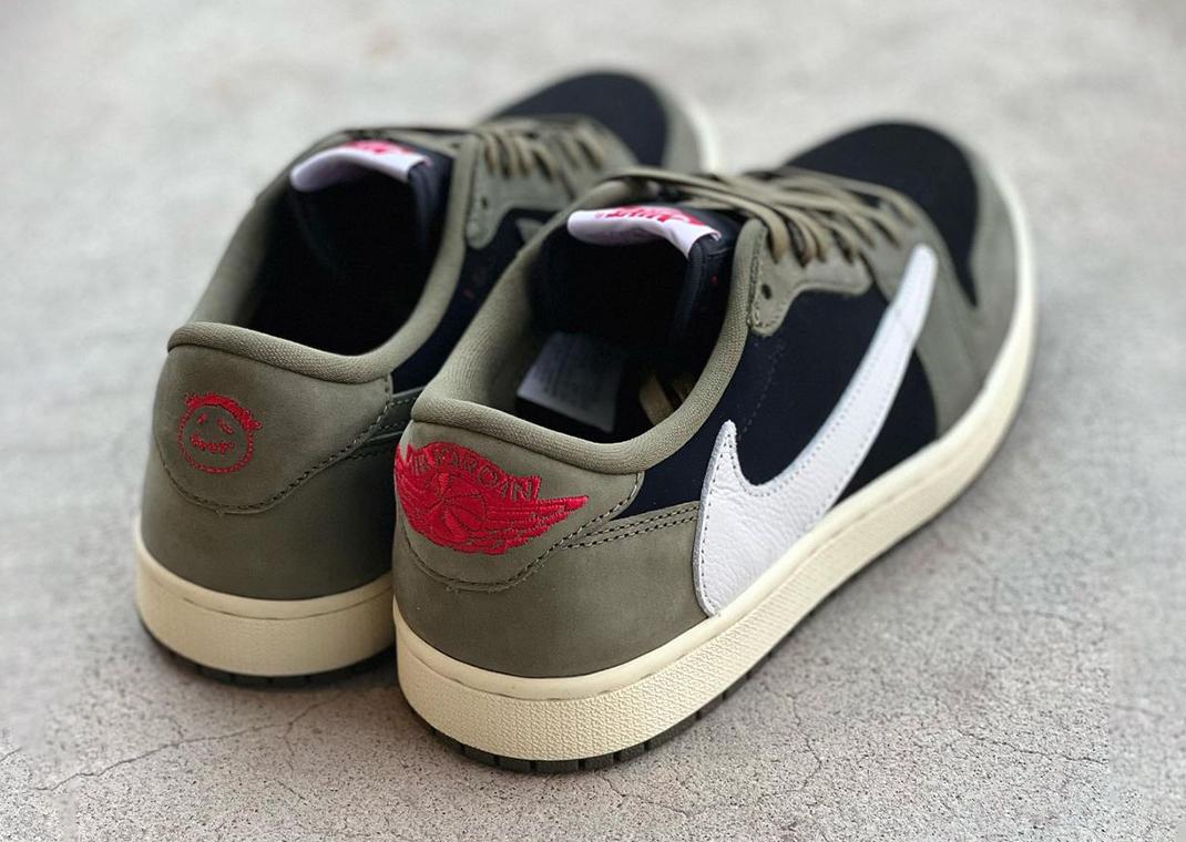 The Travis Scott x Air Jordan 1 Retro Low OG Black Olive Releases ...