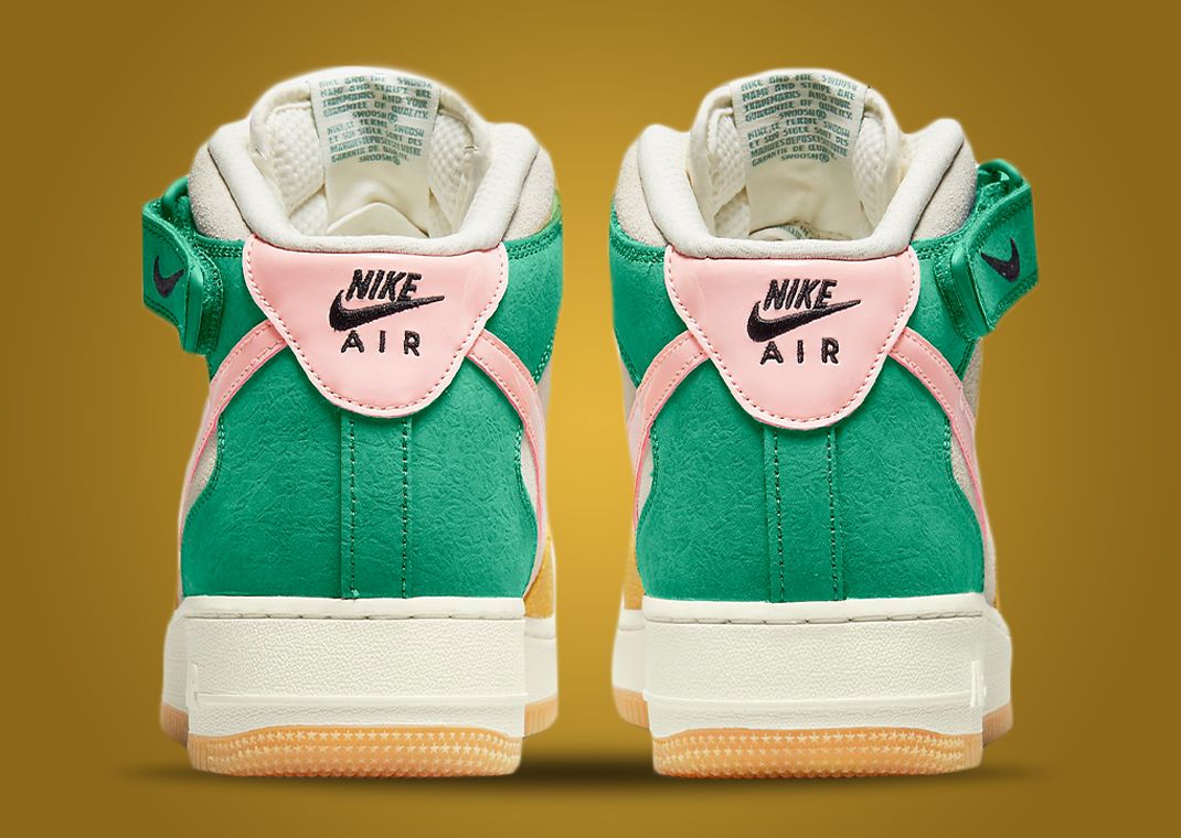 Bright Colors Accent This Nike Air Force 1 Mid