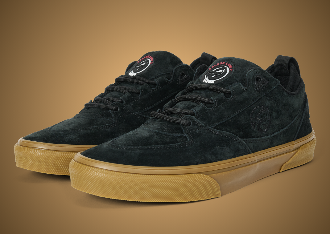 Palace x Vans Low 2 Black Angle