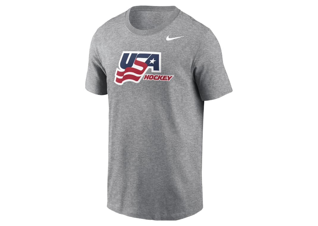 Nike Team USA Men's Hockey T-Shirt Grey