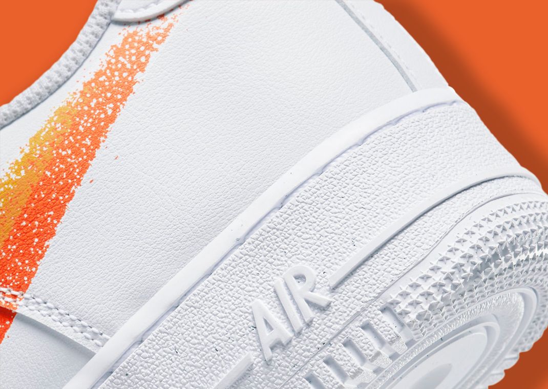 nike air force 1 07 patent white orange