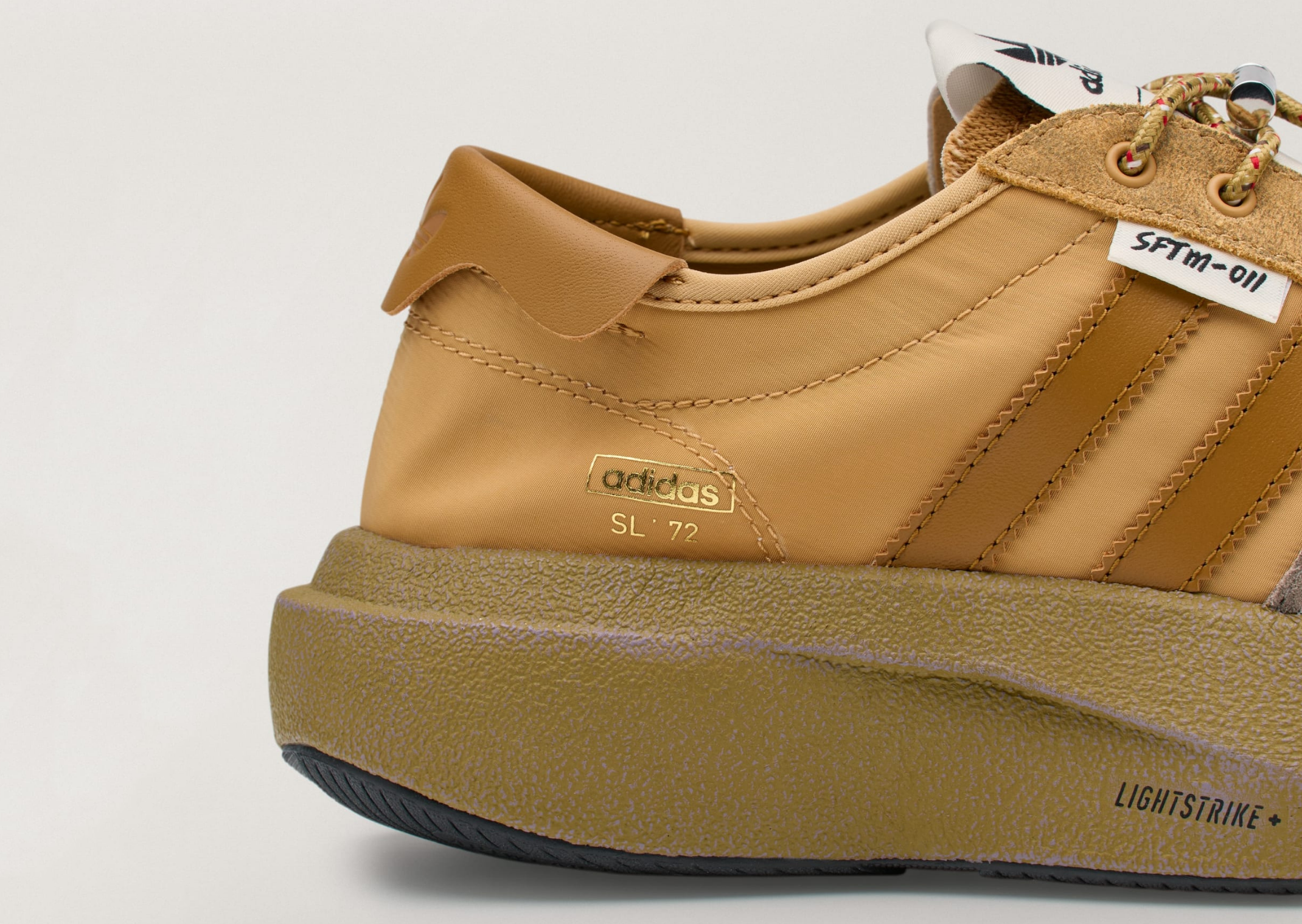 SFTM x adidas SL72 Pro Beige - Heel Detail