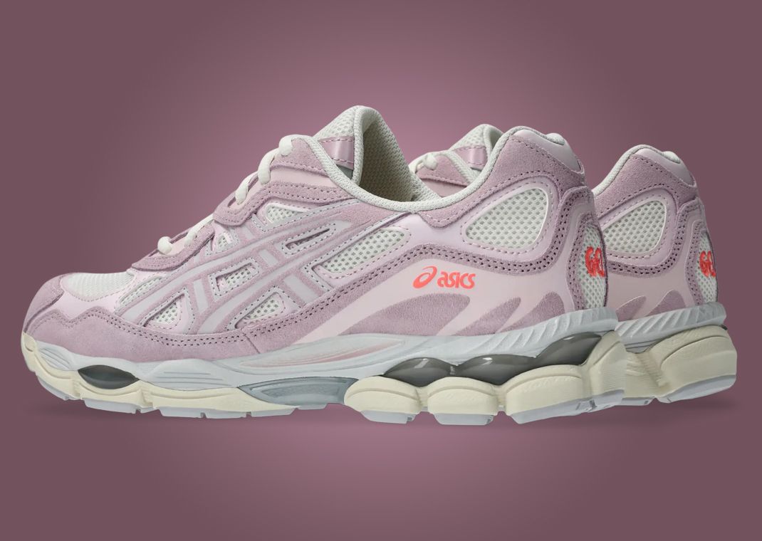 Asics Gel-NYC Pink Cream Heel Angle