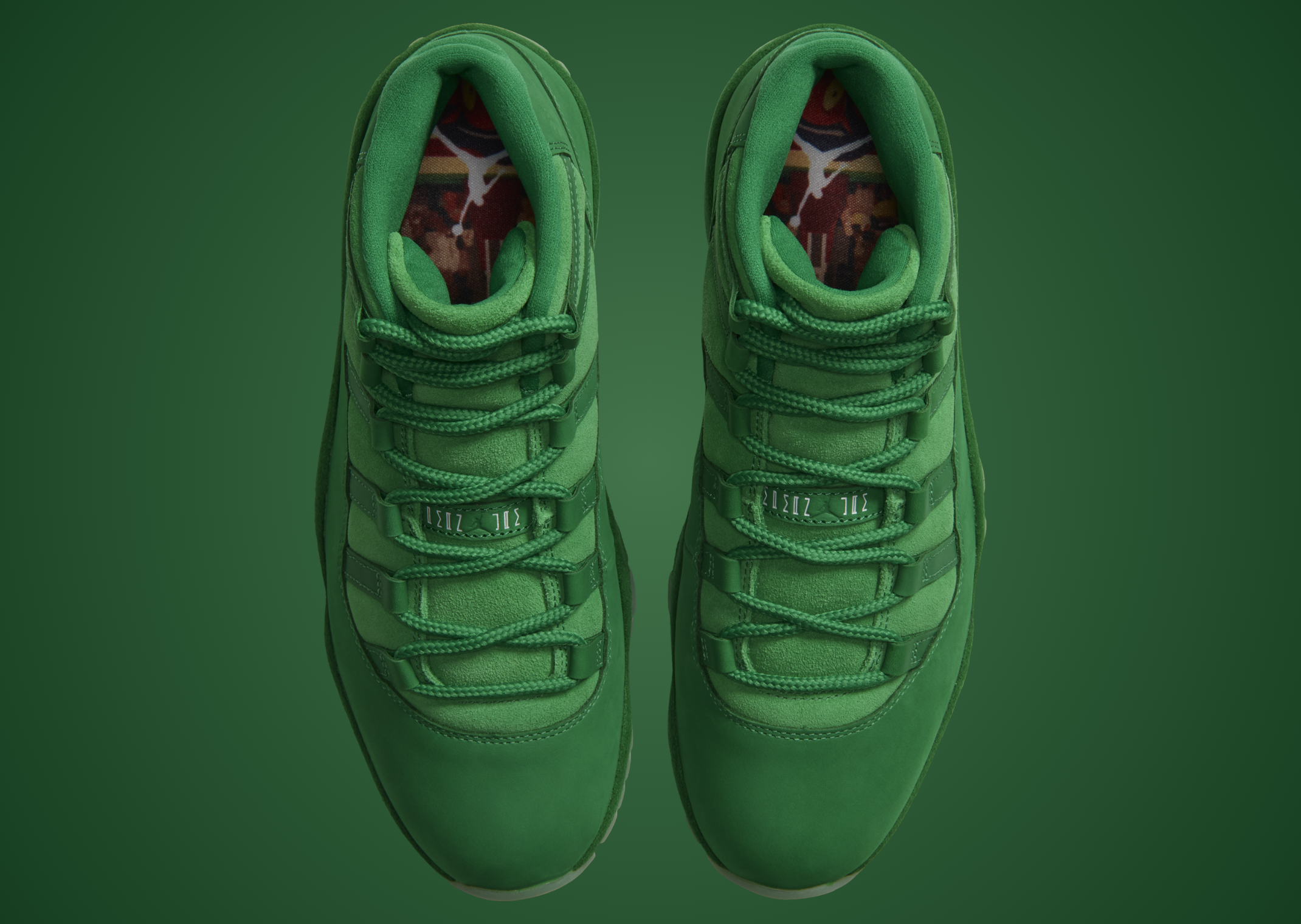 Air Jordan 11 Retro Green Screen Monstars - Top