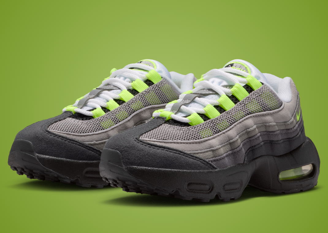 Nike Air Max 95 OG Big Bubble Neon (PS) Angle