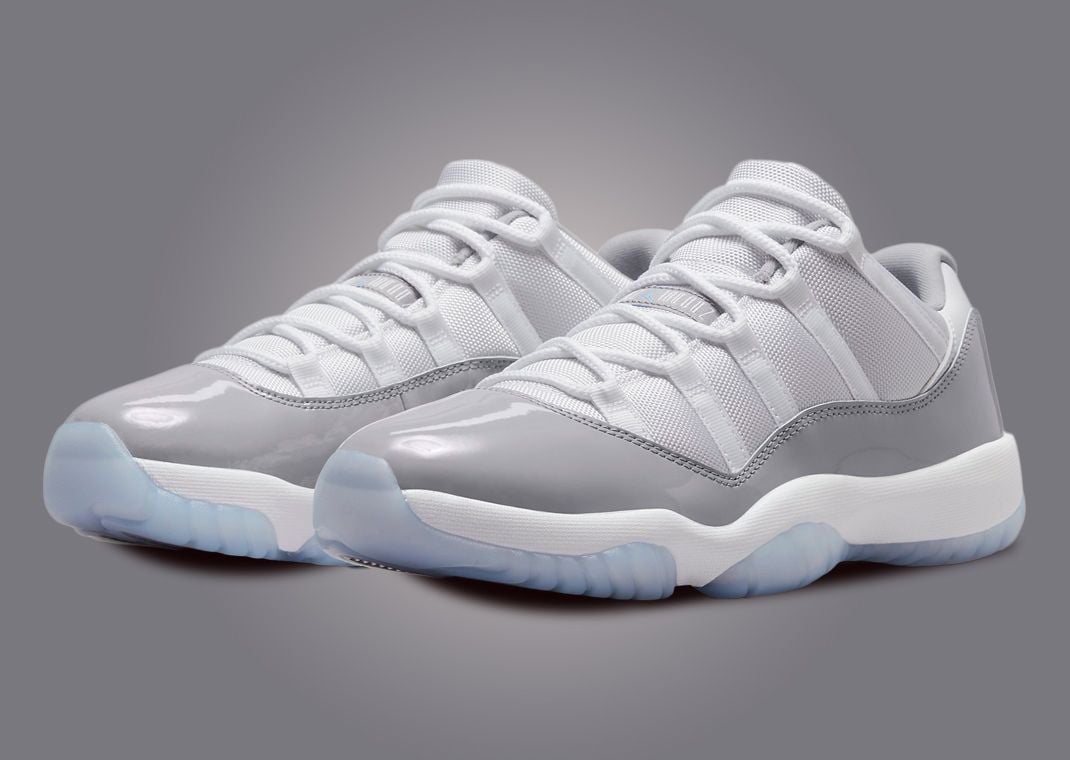 Gray jordan 11 low best sale