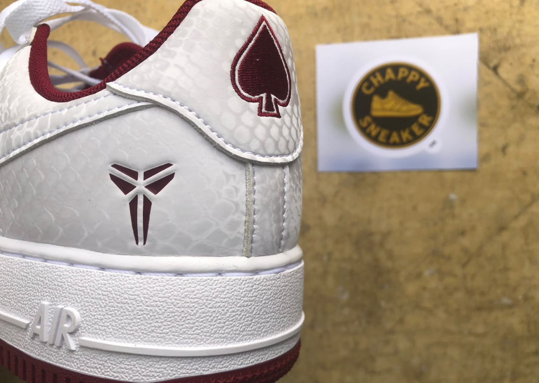 Nike Kobe Air Force 1 Low Lower Merion Home Heel
