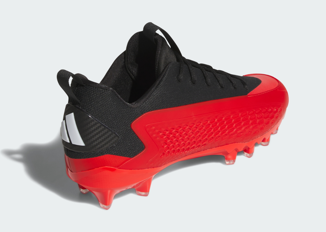 adidas AE 1 Low Football Cleat Core Black Red - Heel Angle