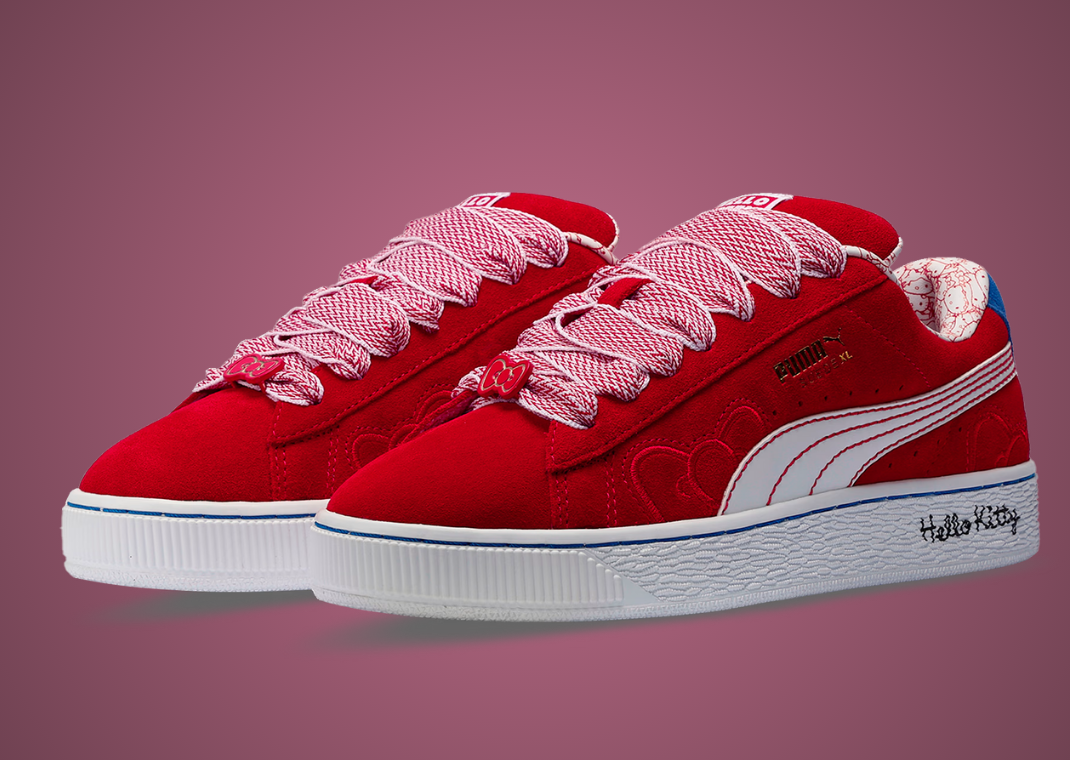 Hello Kitty x Puma Suede XL Red Bow (W) Angle