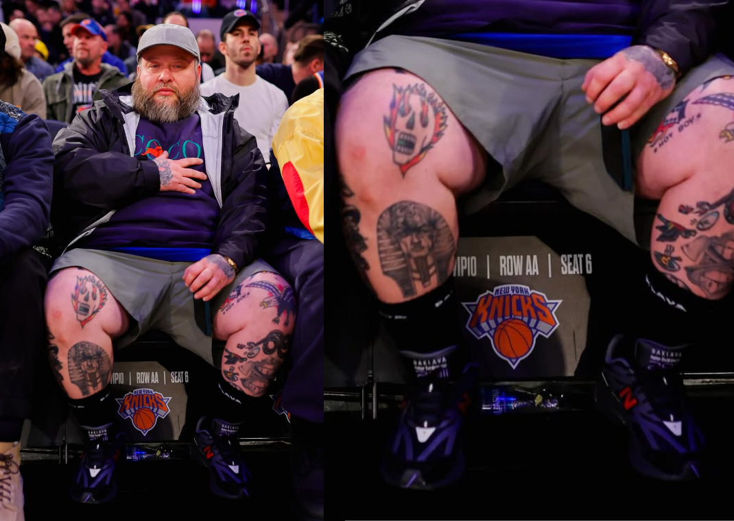 Action Bronson wearing a brand-new New Balance collab