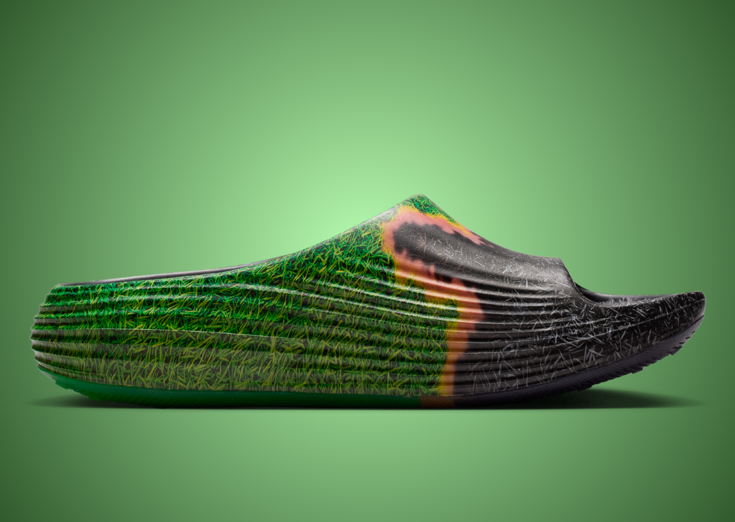 SWOOSH x Nike ReactX Rejuven8 Slide Touch Grass Medial