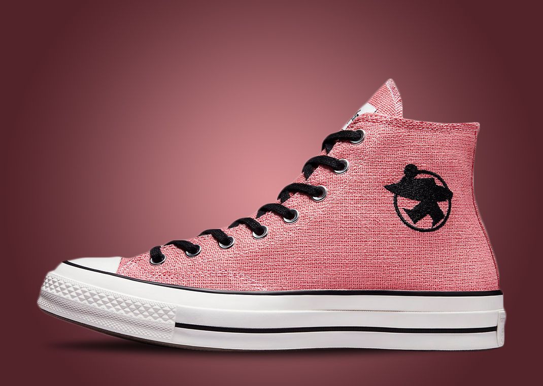靴 Converse Stussy Surfman Pink CT70 Hi Converse x Stussy Chuck 70 High Surfman Pink/Black Men's