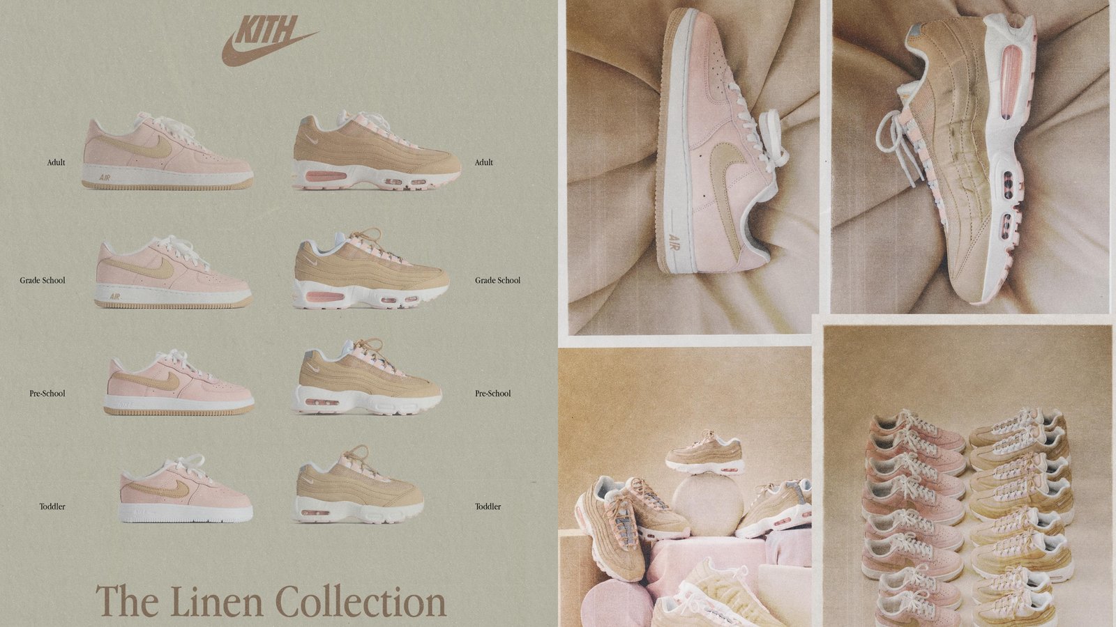 Ronnie Fieg Introduces the Kith x Nike Linen Collection in Adult and Kid Sizes
