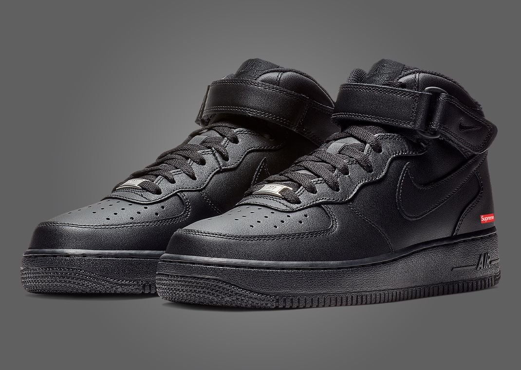 Supreme x Nike Air Force 1 Mid SP Black