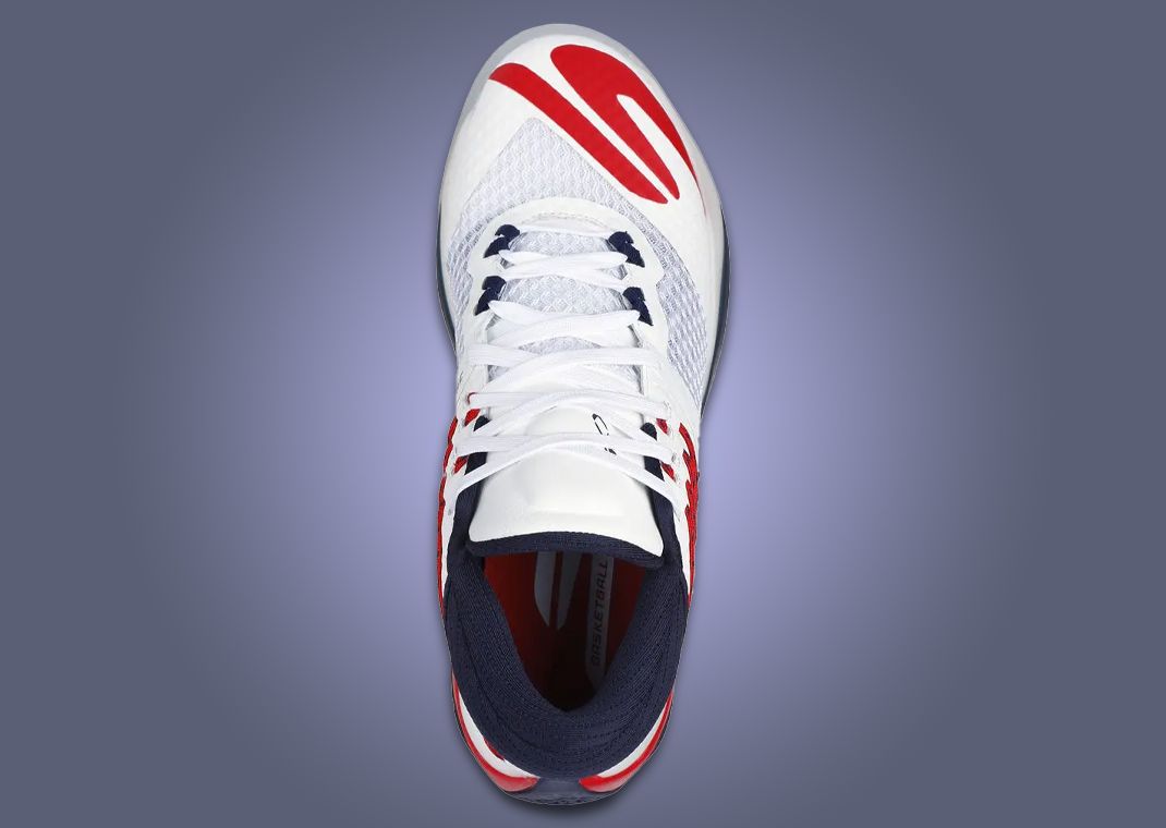Skechers SKX Reign White Navy Red Top