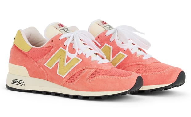 The New Balance 1300 Made in USA is Classic in Salmon and Yellow