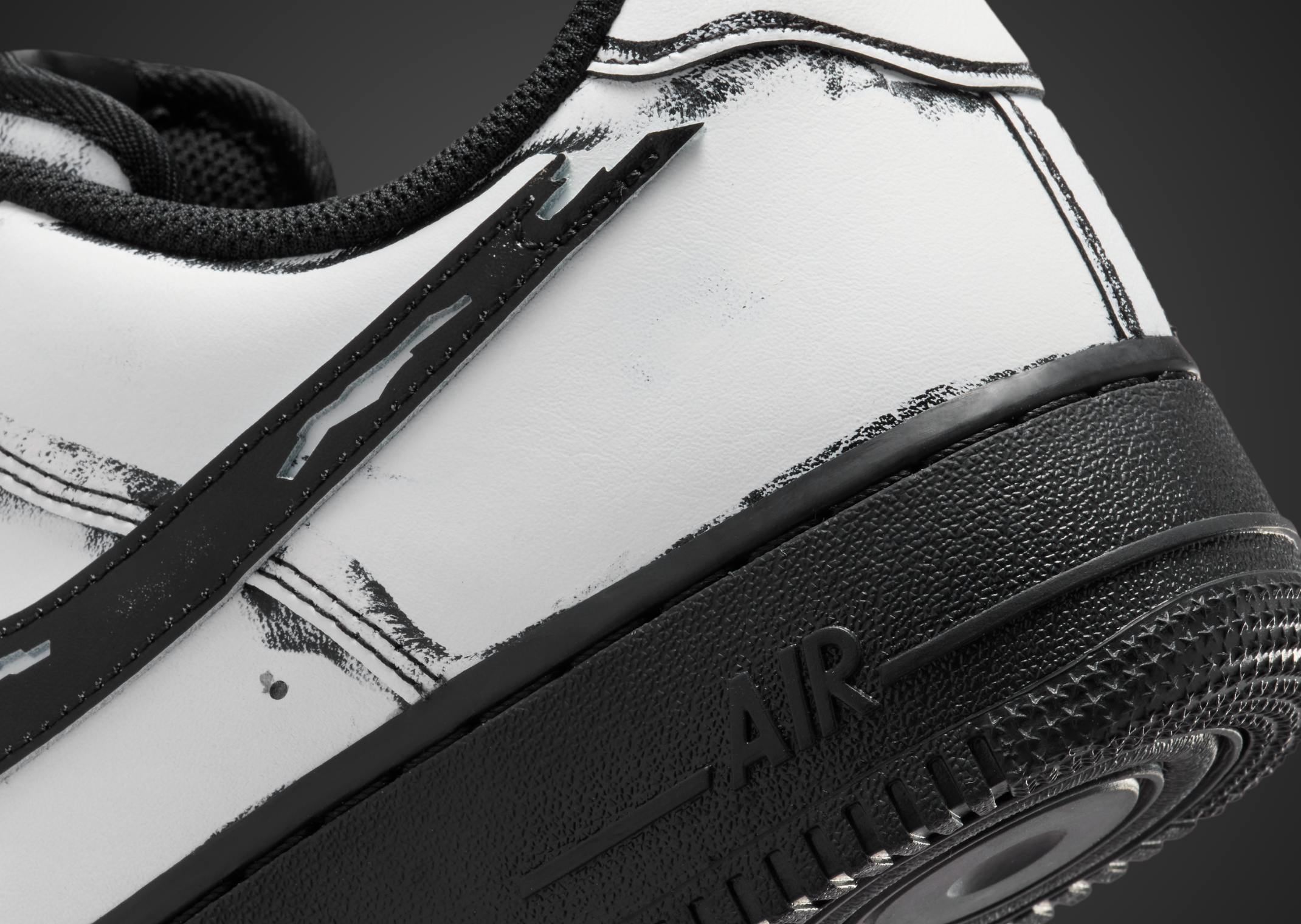 Nike Air Force 1 Low Scream Official Look - Heel Detail