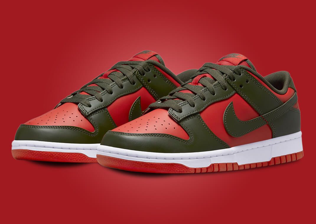 Nike Dunk Low Mystic Red Cargo Khaki