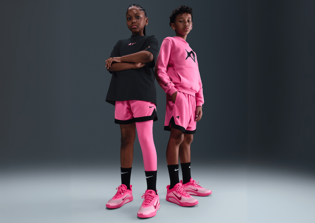 A'ja Wilson Big Kids' Dri-FIT Basketball Shorts Pink