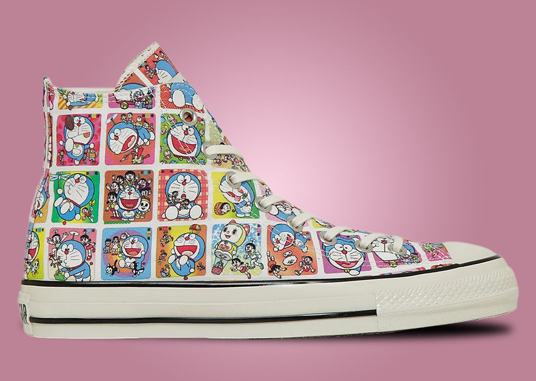 Doraemon x Converse All-Star Aged TC Hi Multi-Color Lateral