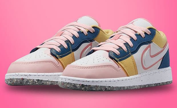 This Air Jordan 1 Low SE Gets A Cute Canvas Construction