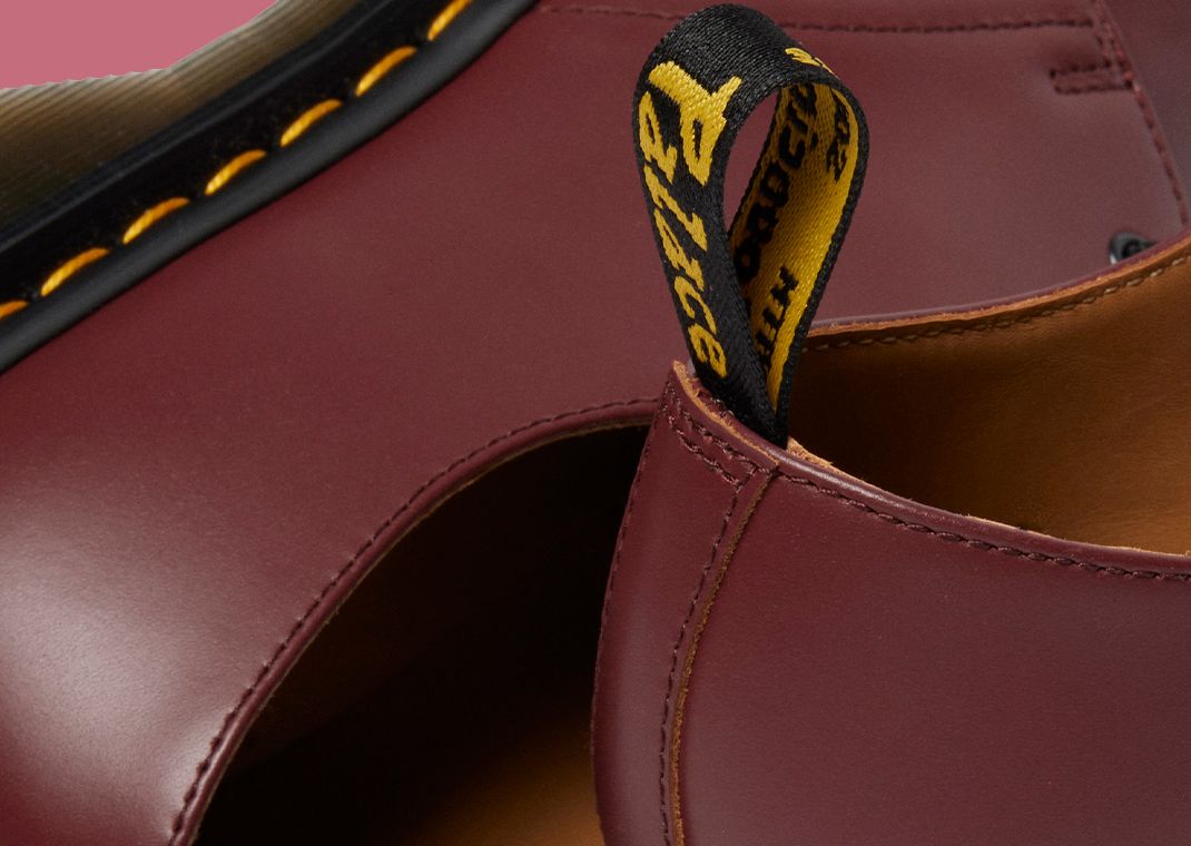 Palace x Dr. Martens 1461 Cherry Red Detail