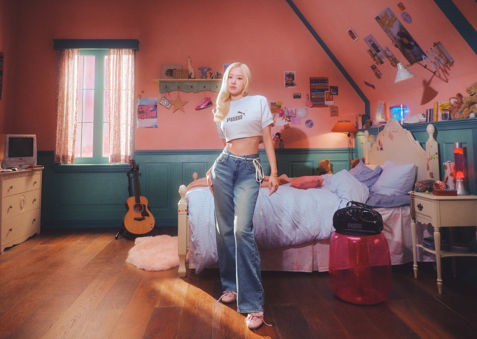 Rosé Puma Speedcat Etoile Campaign