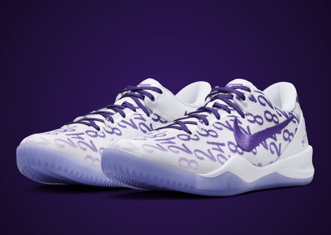 The Nike Kobe 8 Protro White Court Purple Releases February 2024