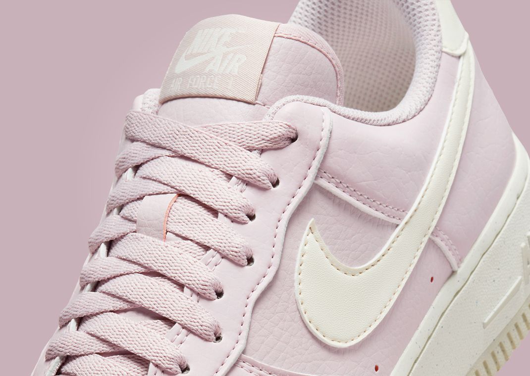 air force 1 trainers pink foam white metallic platinum