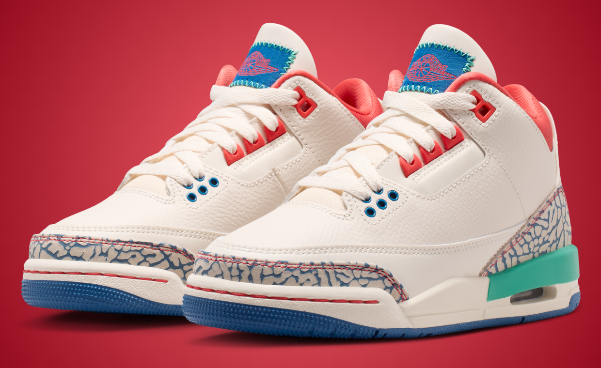 Air Jordan 3 Retro Chalk Track Red (GS)