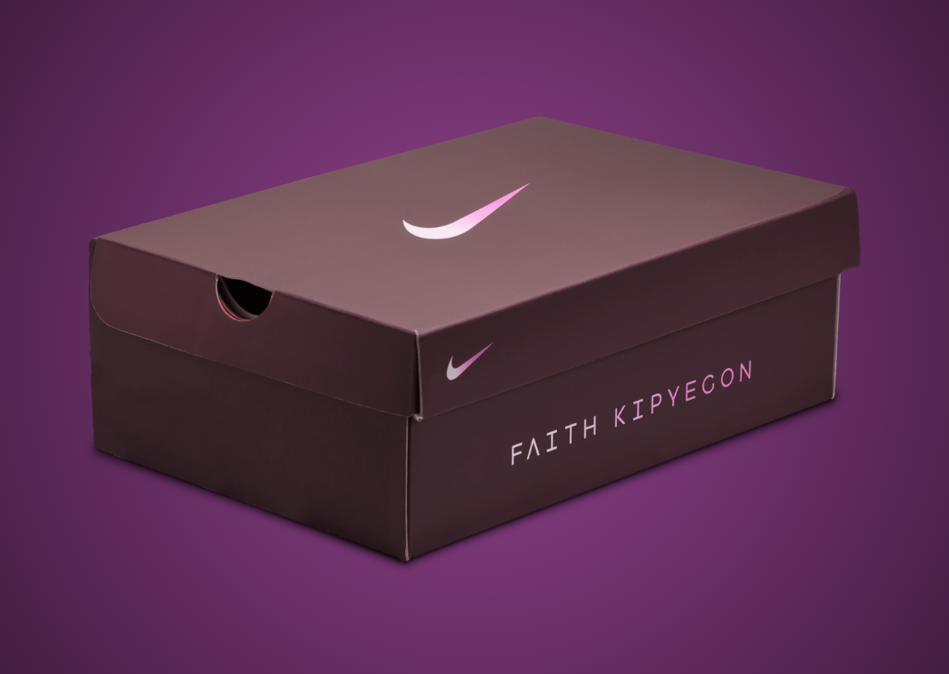 Faith Kipyegon x Nike Pegasus Premium Packaging