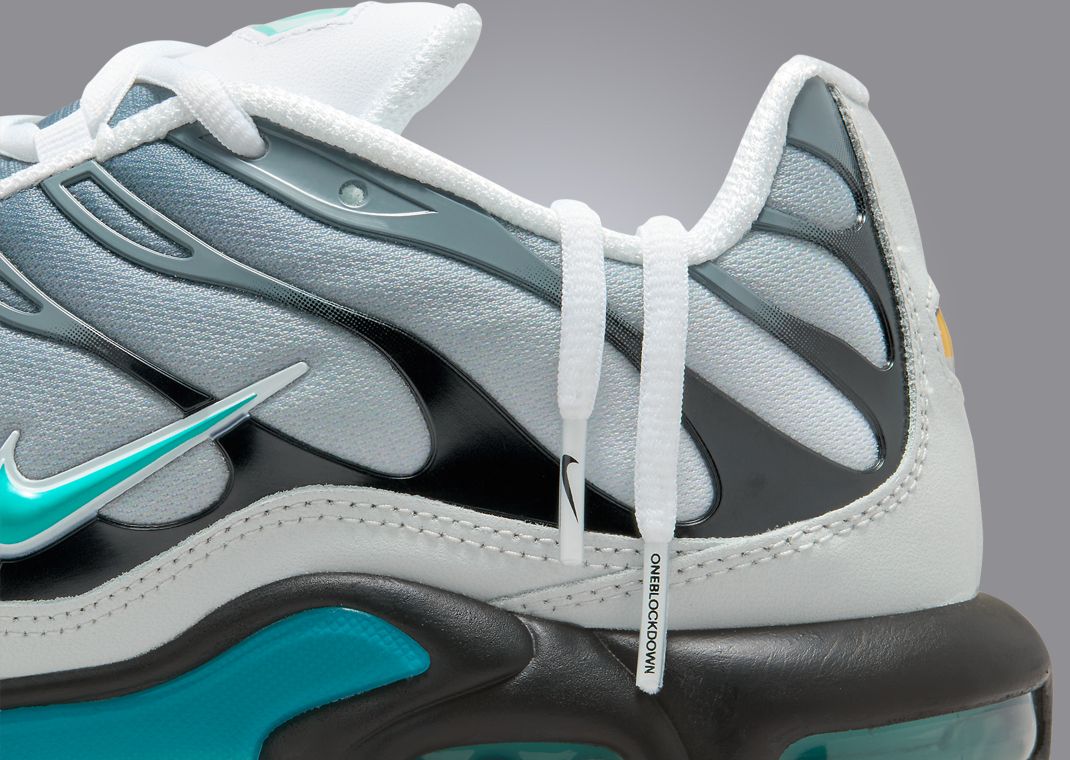 One Block Down x Nike Air Max Plus Matte Silver Detail