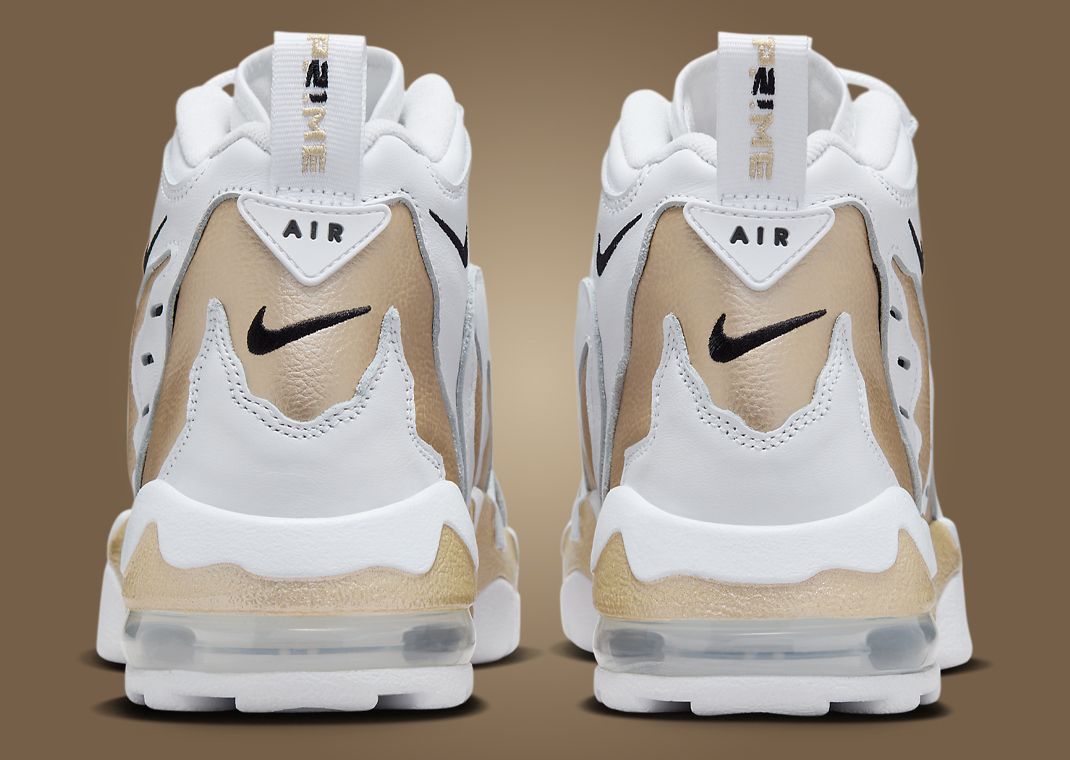 Nike Air DT Max '96 White Vegas Gold Heel