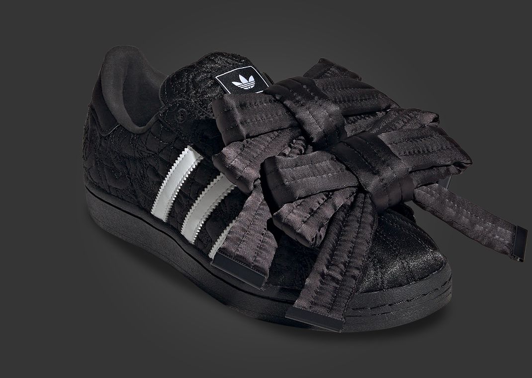 Caroline Hu x adidas Superstar Core Black Cloud White (W) Angle