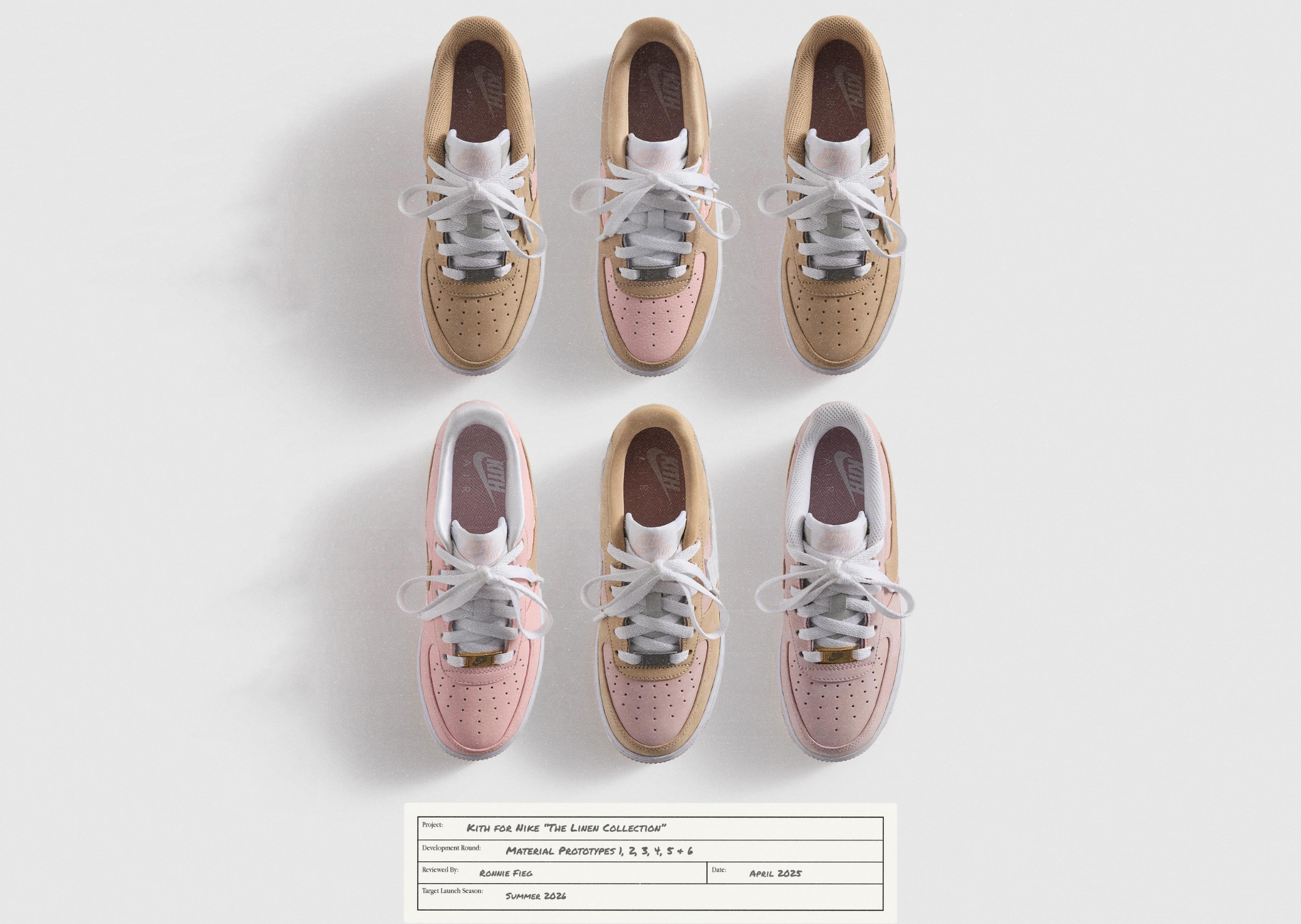 Kith x Nike Air Force 1 Low Un-Linen
